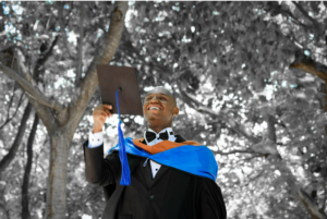 graduate in regalia