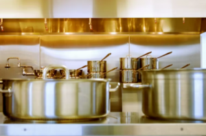 stainless steel pots and pans